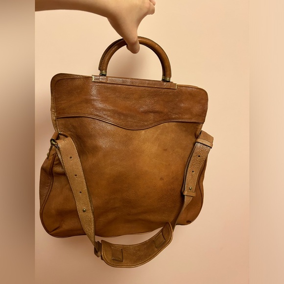 BCBG Camel Leather satchel - used twice - Picture 9 of 9